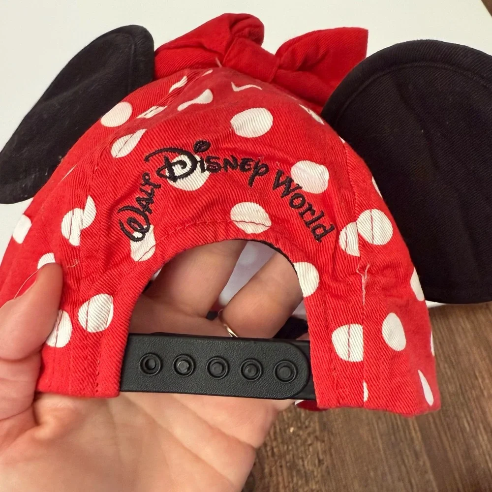 Disney Parks Kids Vintage Walt Disney World Minnie Mouse Hat Youth Size